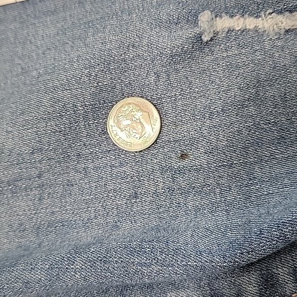 FashionNova Size 3 Distressed Medium Wash Skinny Jeans, Gently Used Condition - Picture 7 of 15